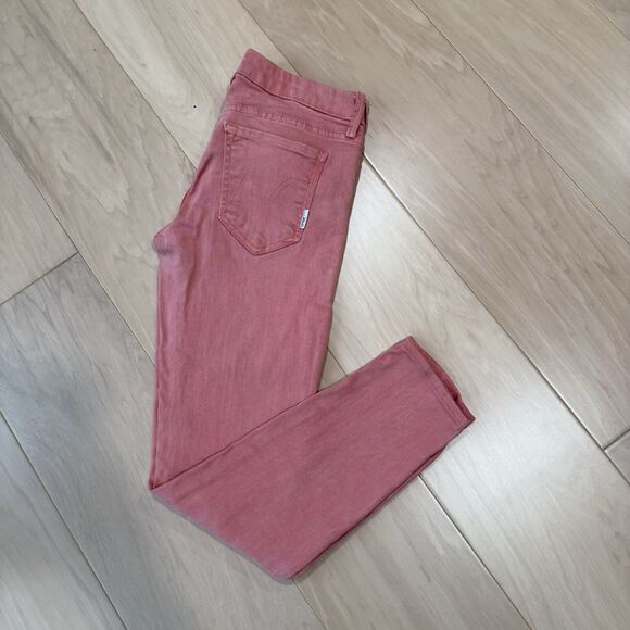 Mother The Looker Crop Jeans Women's 27 Red Pink Glam Boho Party New York - Picture 9 of 9